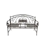 Möbelix Gartenbank Metall 2 Sitzer Saket mit Abstellfläche