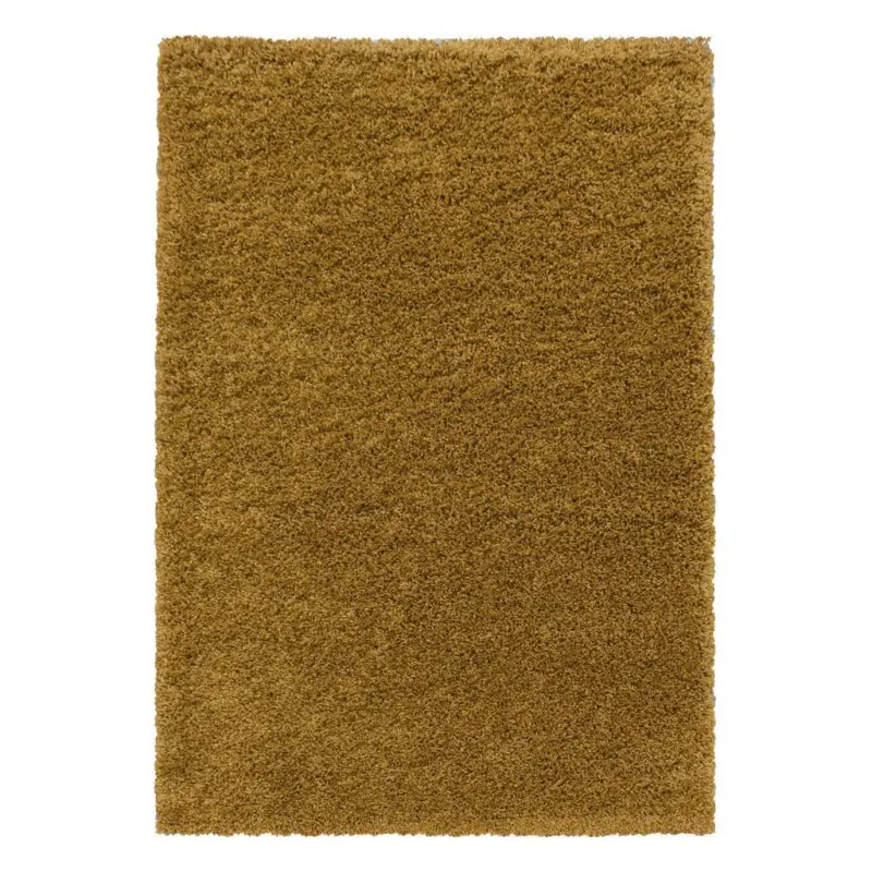Hochflor Teppich Goldfarben Naturfaser Sydney 120x170 cm