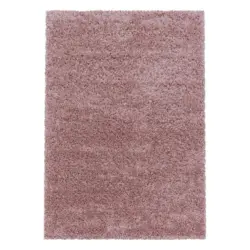 Hochflor Teppich Rosa Naturfaser Sydney 300x400 Cm