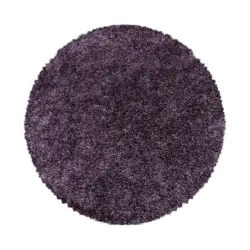 Hochflor Teppich Violett Naturfaser Sydney &Oslash; 200 Cm