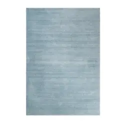 Hochflor Teppich Hellblau Loft 200x200 Cm