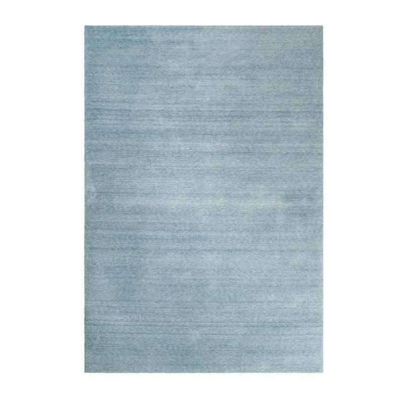 Hochflor Teppich Hellblau Baumwolle Loft BxL: 70x140 cm