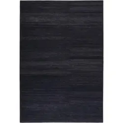 Handwebteppich Anthrazit Baumwoll Kelim 130x190 cm