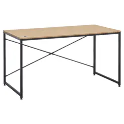 Schreibtisch B 120 H 75 Cm Erich, Eiche Dekor/schwarz