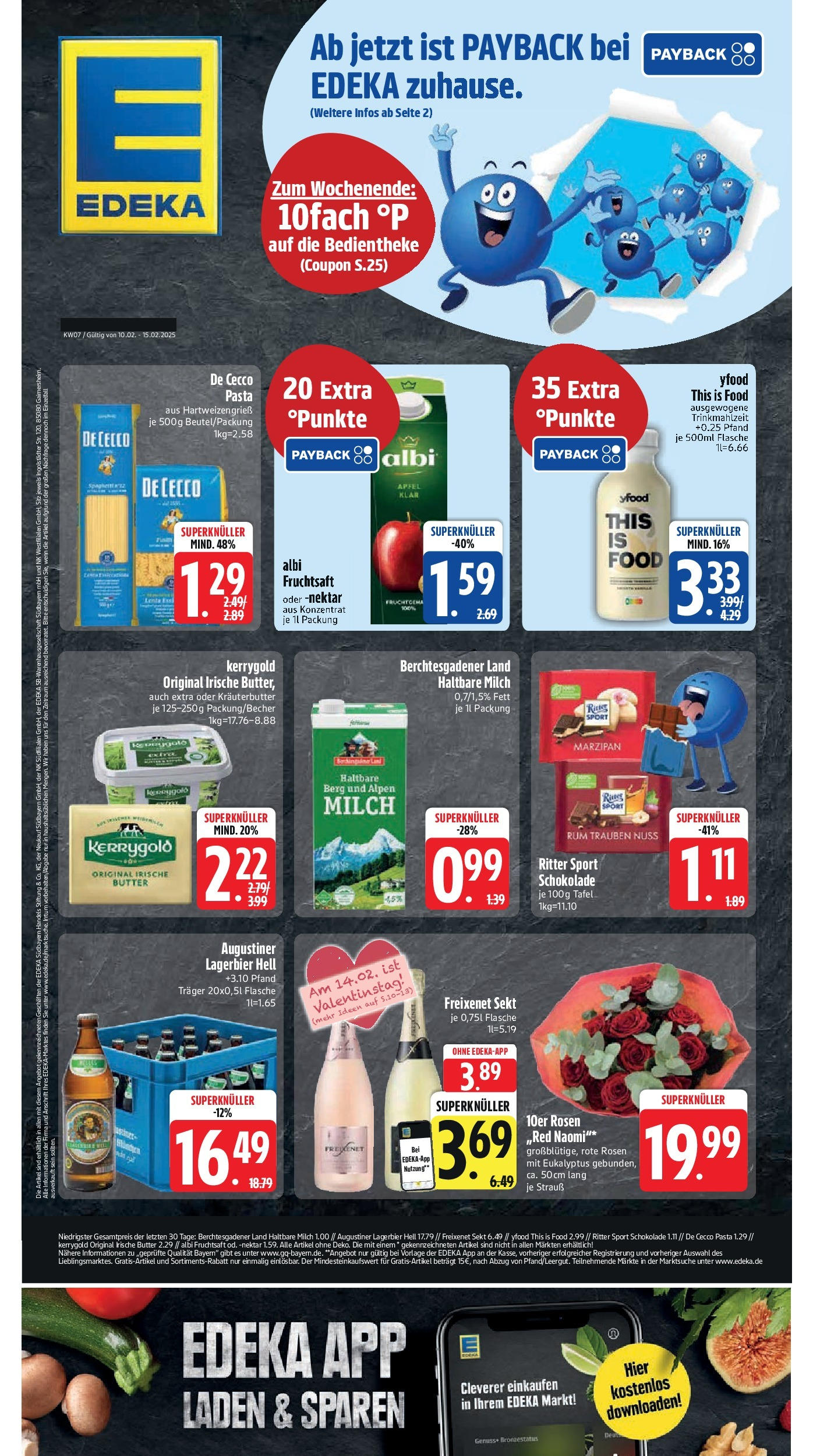 Edeka - Kirchseeon, Westring 5 (ab 10.02.2025) » Angebote Online | Seite: 1 | Produkte: Milch, Freixenet, Rum, Pasta