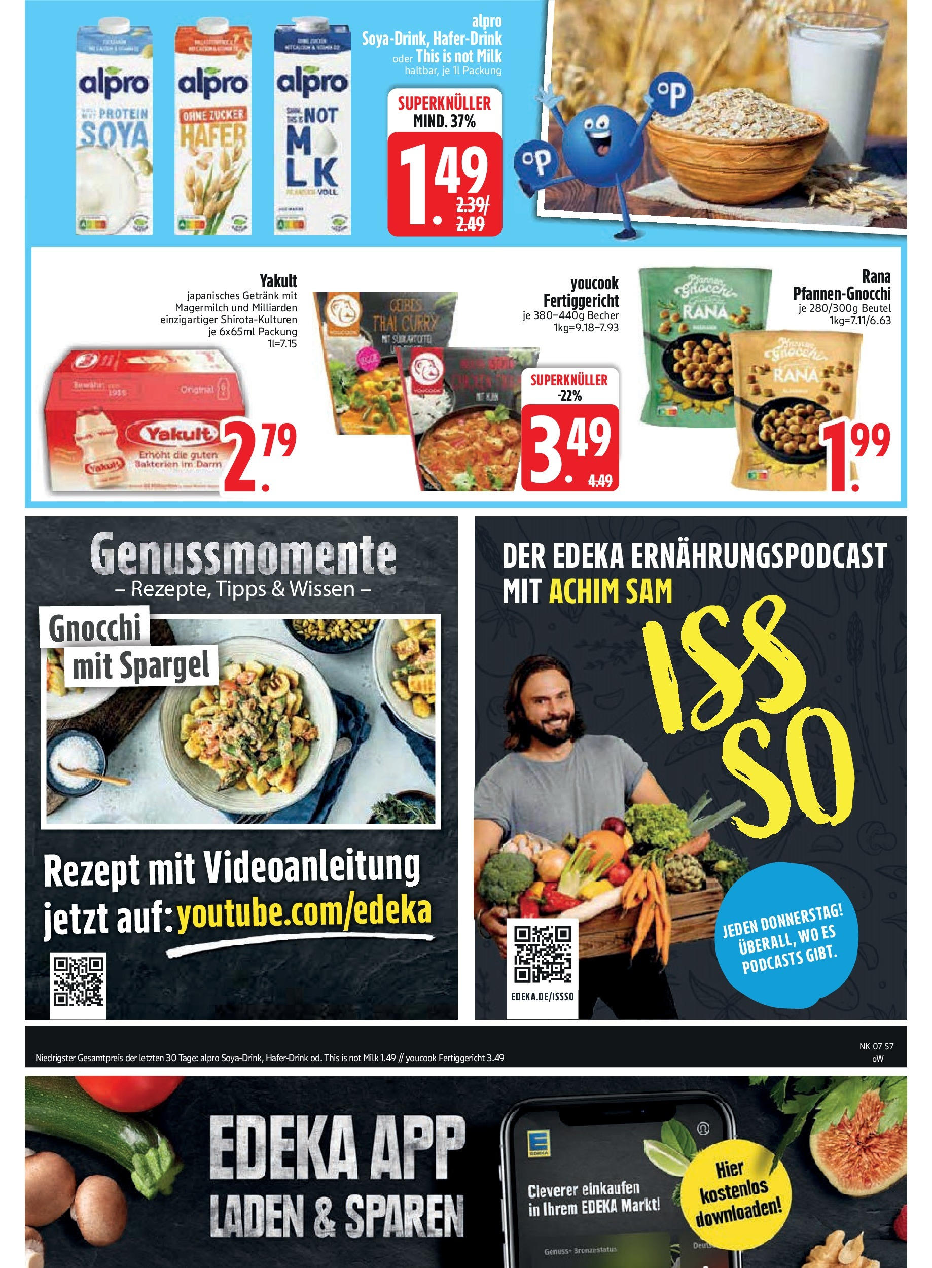 Edeka - Trostberg, Herzog-Otto-Straße 1 (ab 10.02.2025) » Angebote Online | Seite: 9 | Produkte: Youcook, Spargel, Alpro, Zucker