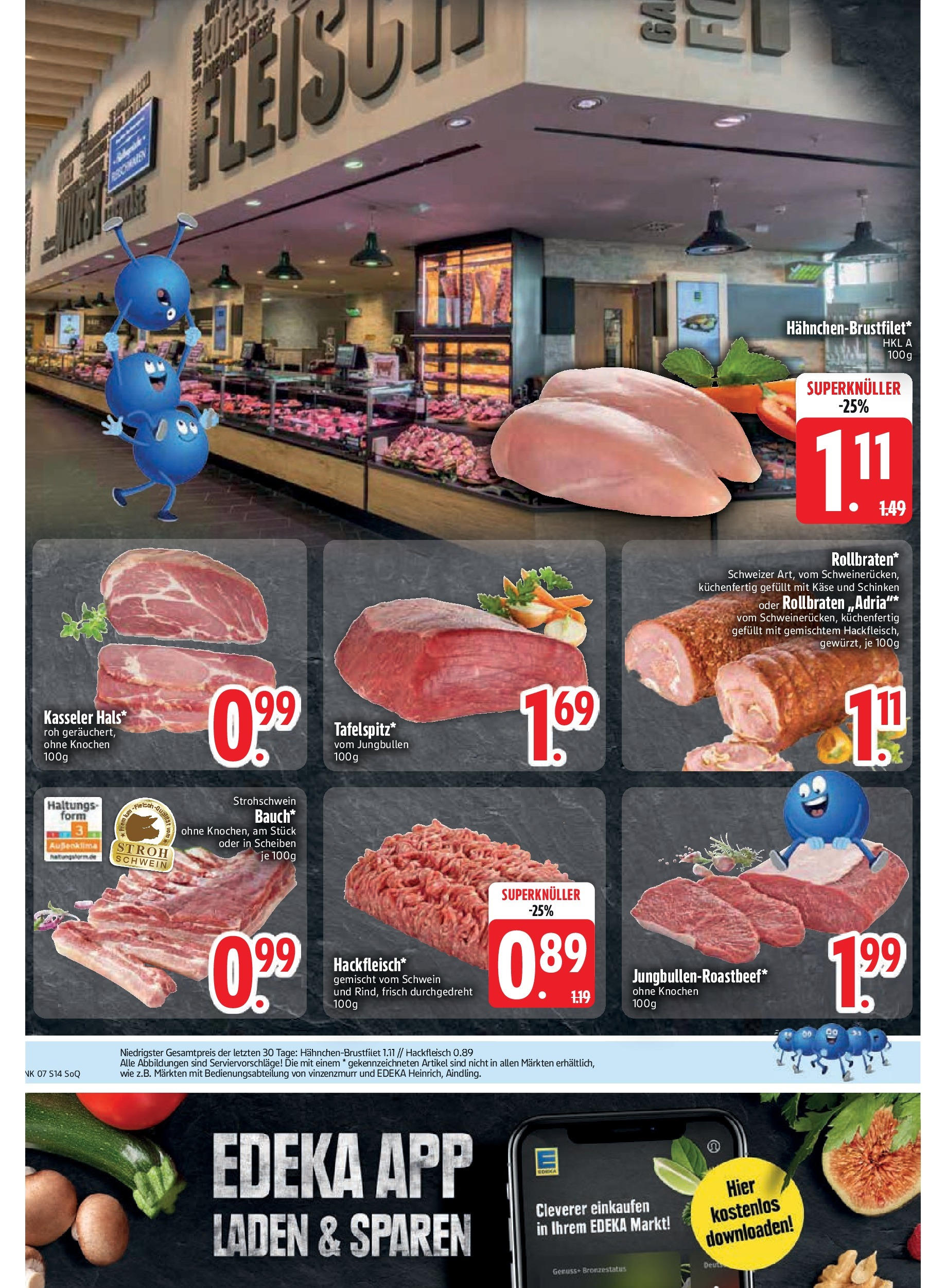 Edeka - Kirchseeon, Westring 5 (ab 10.02.2025) » Angebote Online | Seite: 16 | Produkte: Käse, Schinken, Hackfleisch