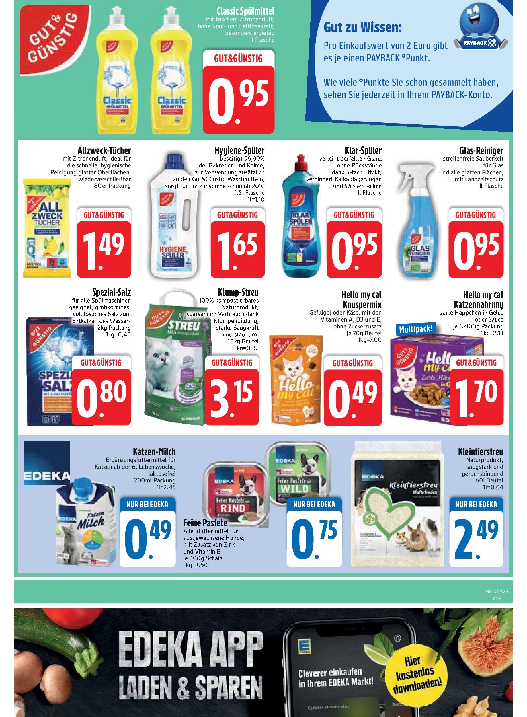 Edeka - Kirchseeon, Westring 5 (ab 10.02.2025) » Angebote Online | Seite: 25 | Produkte: Milch, Salz, Klarspüler