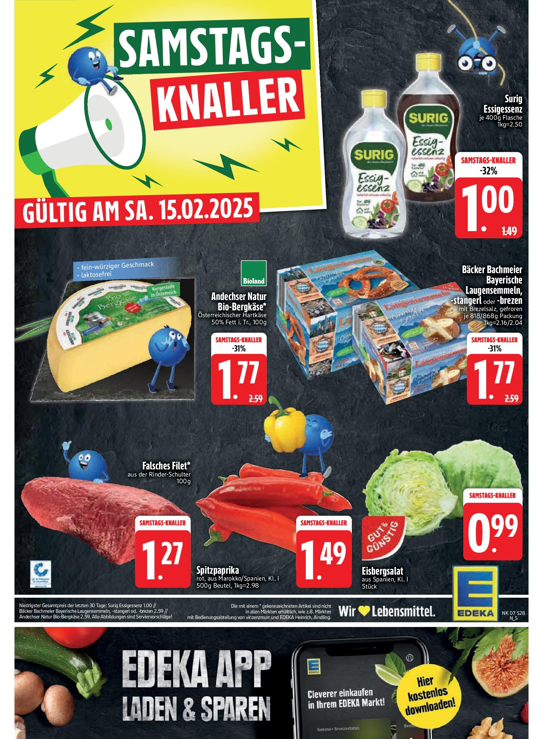 Edeka - Kirchseeon, Westring 5 (ab 10.02.2025) » Angebote Online | Seite: 30 | Produkte: Essig, Eisbergsalat