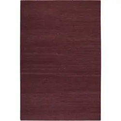 Handwebteppich Bordeaux Baumwoll Rainbow Kelim 130x190