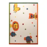 Möbelix Kinderteppich Tiermotive Bunt Animal Festival 80x150 Cm