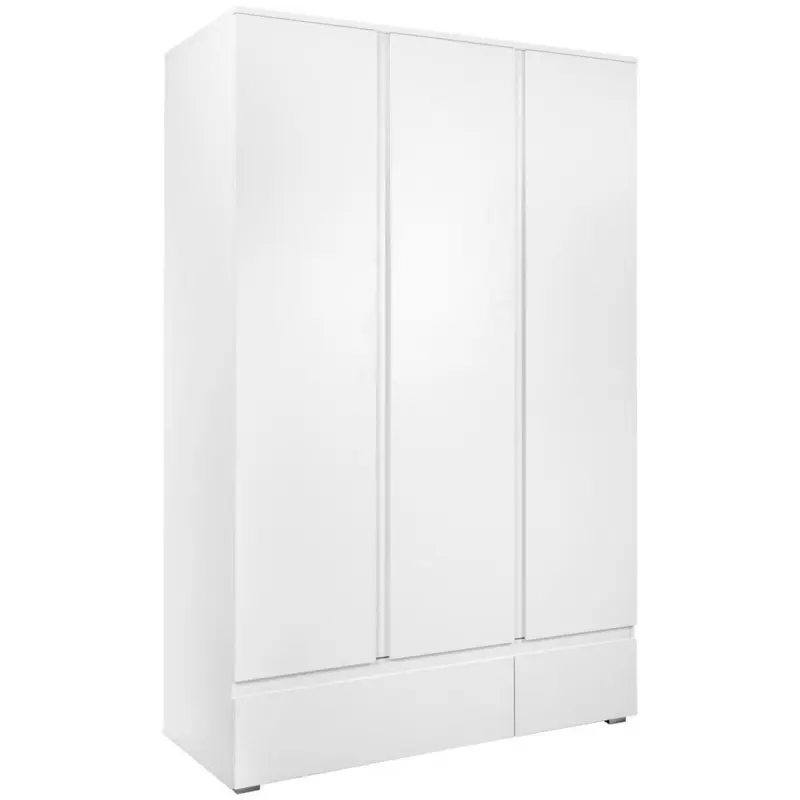 Drehtürenschrank Mit Laden B: 120 cm Image, Weiß