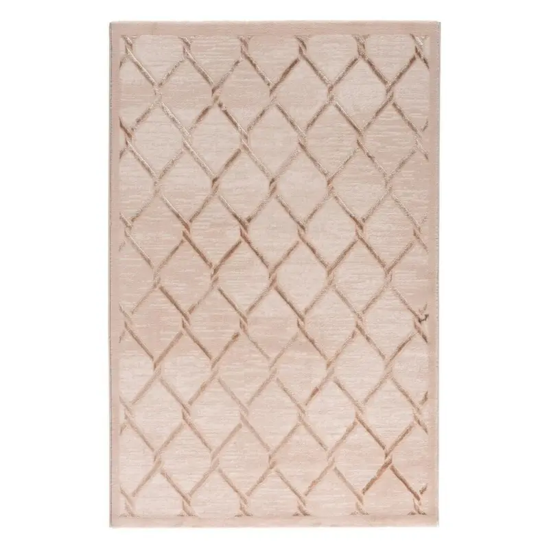 Webteppich Grau/Beige Lara Glamour 80x150 cm