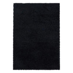 Hochflor Teppich Schwarz Sydney 120x170 Cm