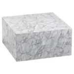 Möbelix Couchtisch Quadratisch Monobloc, Marmoroptik Weiß