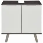 Möbelix Waschbeckenunterschrank Turin 4 B: 60 Cm Weiß/beton