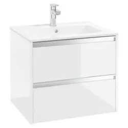 Waschbecken Mit Unterschrank Nena B: 60 Cm Weiß