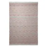 Möbelix Handwebteppich Rot/weiß Wolle Vector 60x110 Cm