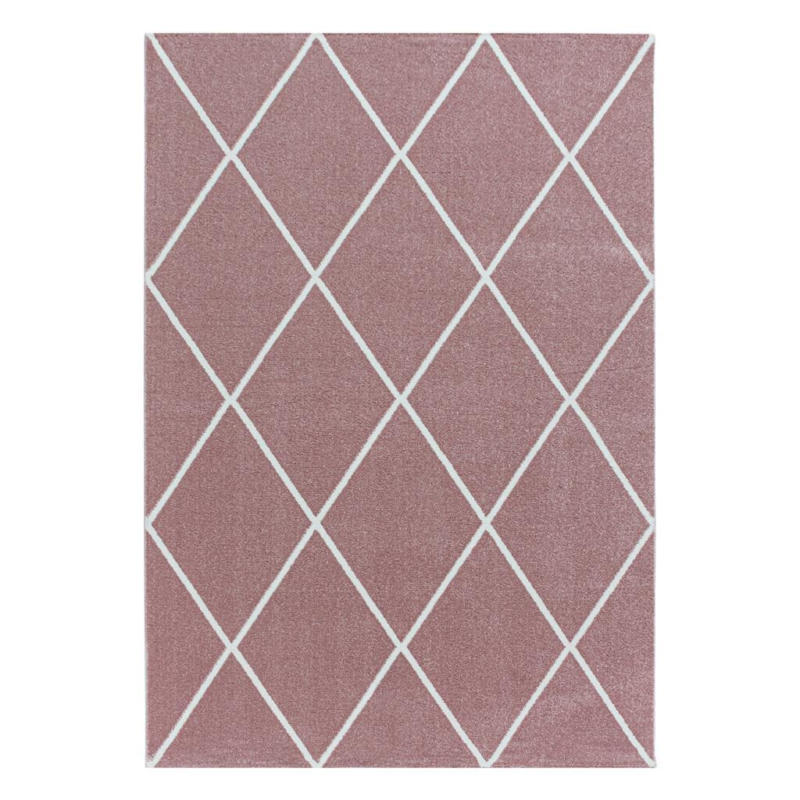 Hochflor Teppich Rosa Rio 80x150 cm