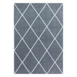 Möbelix Hochflor Teppich Silberfarben Rio 80x150 Cm