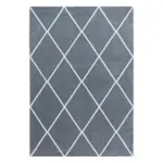 Möbelix Hochflor Teppich Silberfarben Rio 80x150 Cm