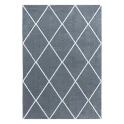 Hochflor Teppich Silberfarben Rio 80x150 Cm