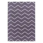 Möbelix Hochflor Teppich Lila Rio 140x200 Cm