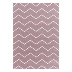Hochflor Teppich Rosa Rio 140x200 Cm