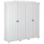 Möbelix Drehtürenschrank Massiv B: 197 cm Isny, Weiß