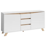 Möbelix Sideboard B:160 cm Valentin 02 Weiß/Artisan Eiche Dekor