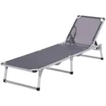 Möbelix Dreibeinliege Leni Aluminium, Textilene