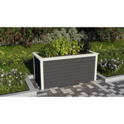 Hochbeet Massiv BxHxT: 173x82x89 cm Terragrau