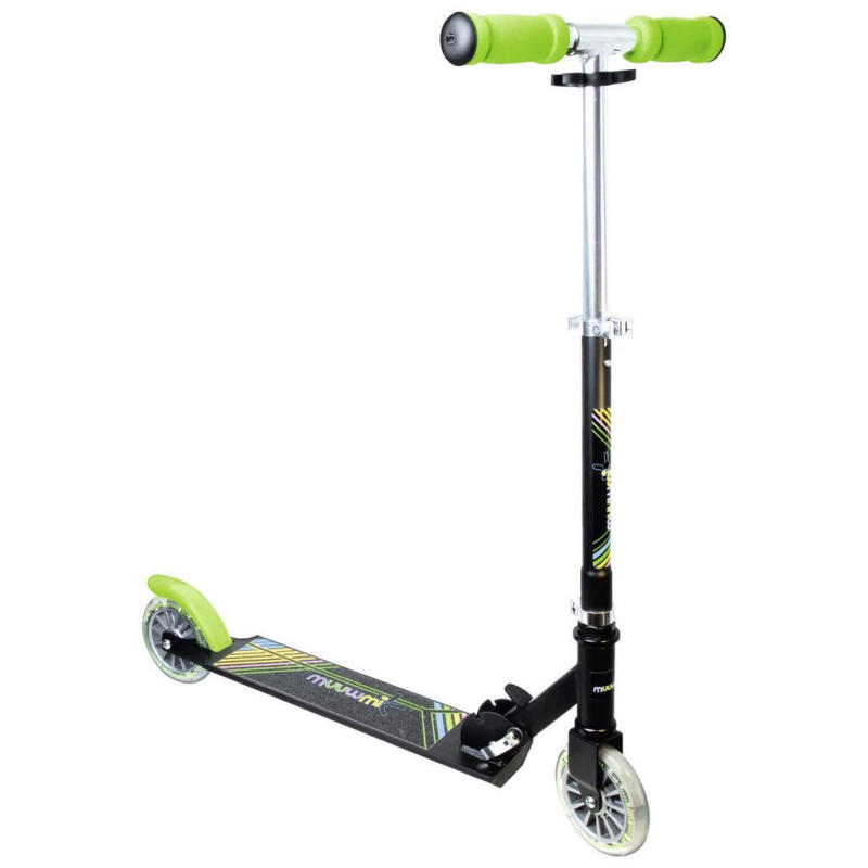 Kinder-Scooter Muuwmi Grün/ Schwarz Ø 125 mm Klappbar