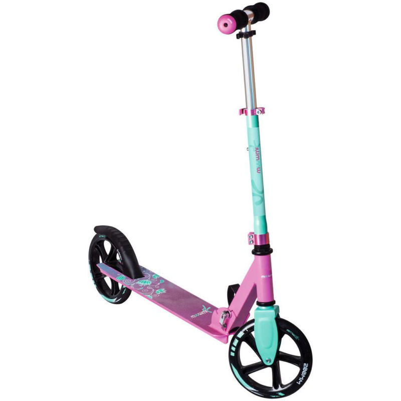 Kinder-scooter Türkis/pink Klappbar, Weiche Griffe