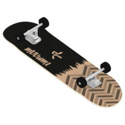 Skateboard Abec-7 Schwarz/Ahornfarben L: 79 cm