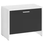 M&ouml;belix Garderobenbank Ben B: 60cm Schwarz,wei&szlig;