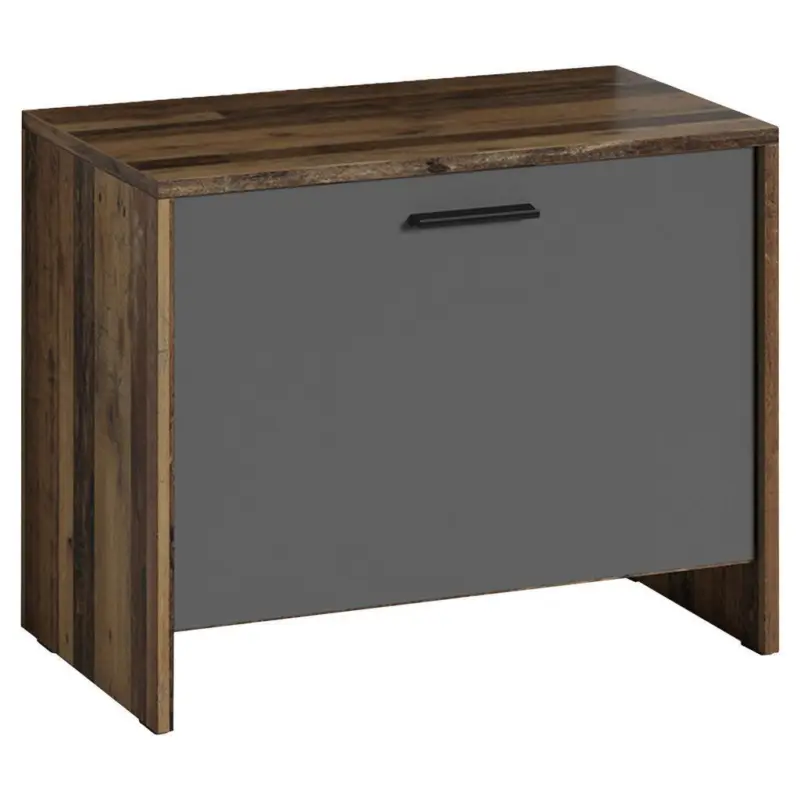 Garderobenbank Ben B: 60cm + Schuhablage Alteiche