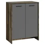 Möbelix Schuhschrank Ben Alteiche Dekor/Anthrazit B: 63 cm