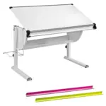 Möbelix Jugenschreibtisch Neigbar B: 118 Cm H: 63 Cm Matts, Weiß