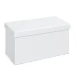 Möbelix Sitzbox Setto Weiß B: 76 cm Lederlook mit Stauraum