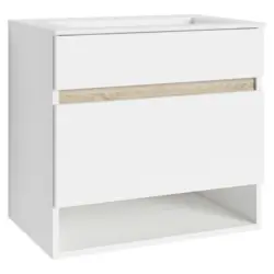 Waschbecken Mit Unterschrank Marino B: 60 Cm Weiß