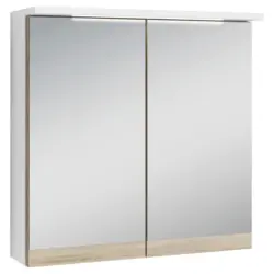 Spiegelschrank Marino Mit Led 2-Türig Bxhxt: 60x60x20 Cm