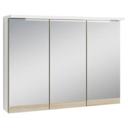 Spiegelschrank Marino Mit Led 3-Türig Bxhxt: 80x60x20 Cm