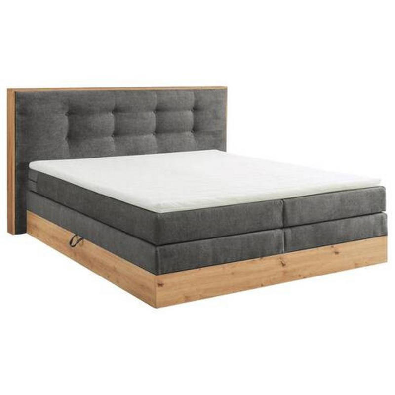 Boxspringbett mit Topper, Bettkasten 180x200 Preston