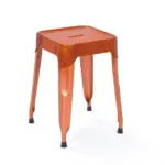 Möbelix Stapelhocker Reema Lederlook/ Metall Kupfer H: 45 Cm 4er-Set