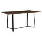 Möbelix Esstisch Talea 160x90 cm Dunkelbraun/Schwarz
