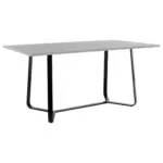 Möbelix Esstisch Talea 160x90 Cm Grau/schwarz
