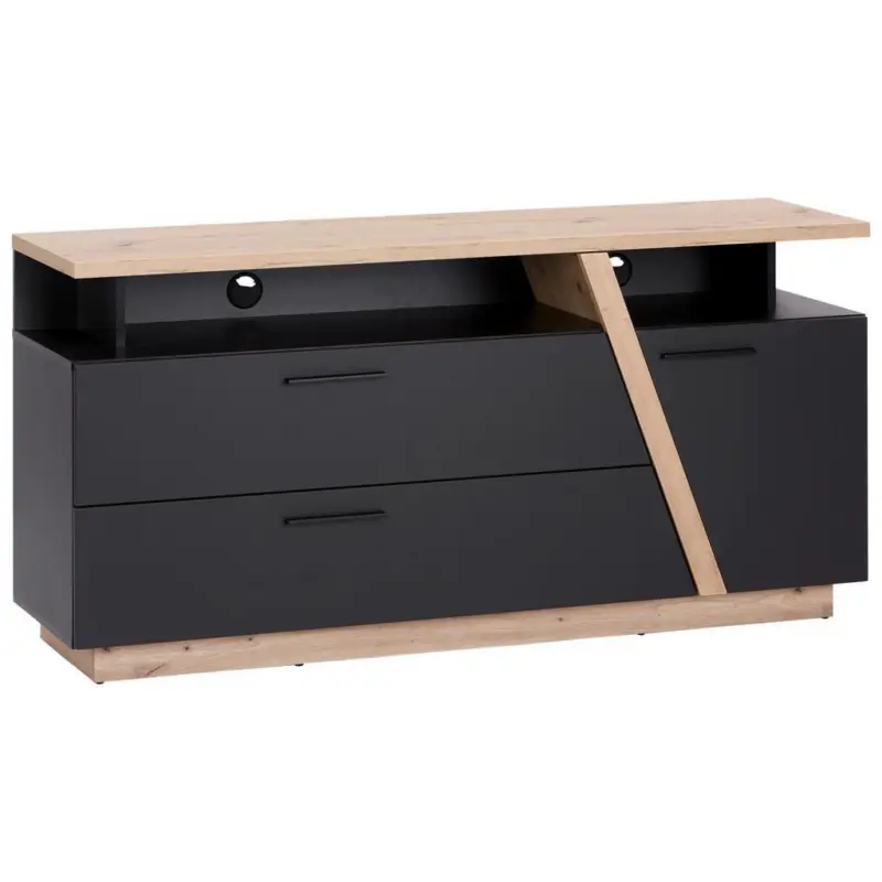 Phonotisch Maxi B: 150 Cm Grau/eiche Dekor