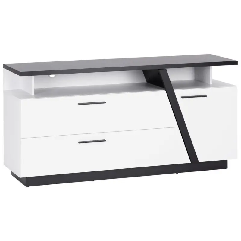 Phonotisch Maxi B: 150 Cm Weiß/dunkelgrau