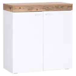 Kommode Mit Soft-close B: 90cm Henry, Weiß/alpin Lodge Dekor